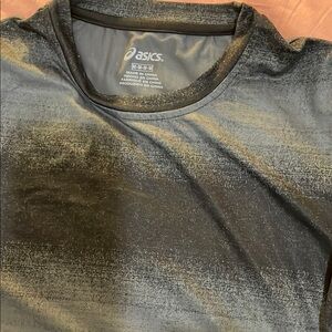 Asics Black and Gray Athletic Shirt